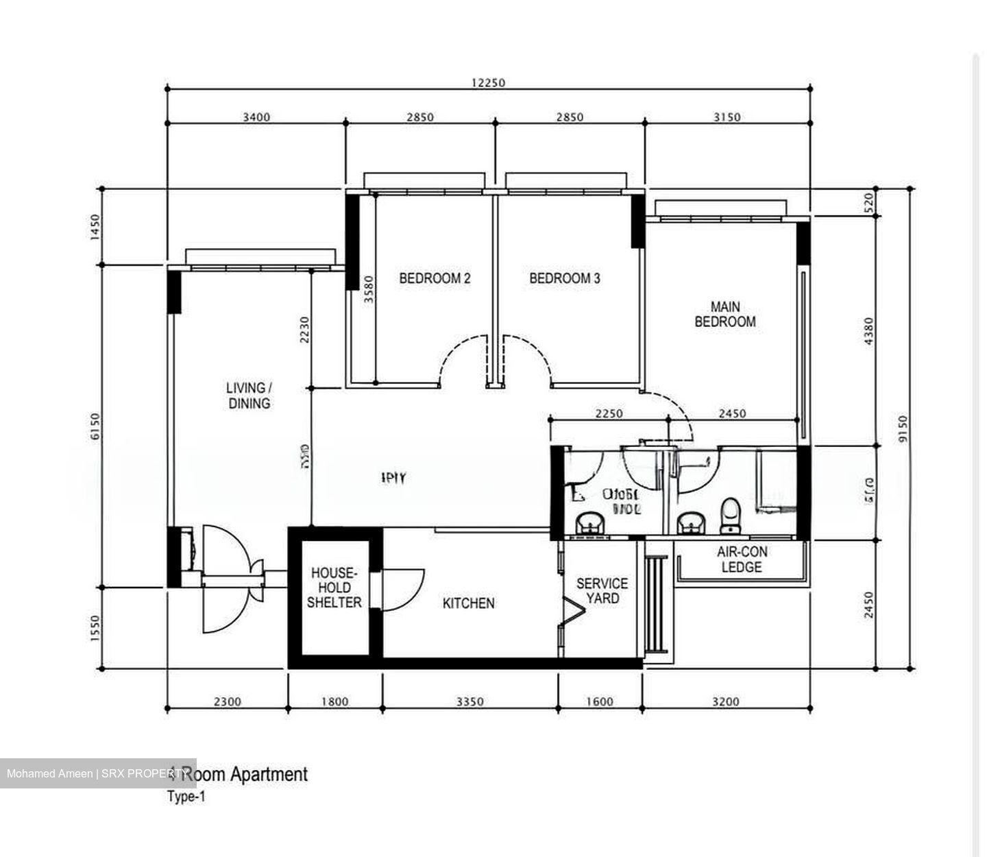 Blk 17B Macpherson Residency (Geylang), HDB 4 Rooms #570687431